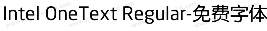 Intel OneText Regular字体转换